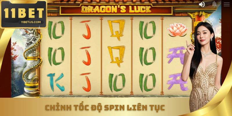 Chỉnh tốc độ spin khéo để cộng điểm